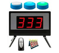 Wireless Quiz Answer Buzzer, Fun Talking Button System, with Scoreboard and Remote, ideal for Game Shows School Contests Classroom Activities Party Quizzes and Home Game Play(3 Group)