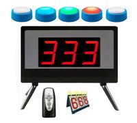 Wireless Quiz Answer Buzzer, Fun Talking Button System, with Scoreboard and Remote, ideal for Game Shows School Contests Classroom Activities Party Quizzes and Home Game Play