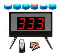 Wireless Quiz Answer Buzzer, Fun Talking Button System, with Scoreboard and Remote, ideal for Game Shows School Contests Classroom Activities Party Quizzes and Home Game Play