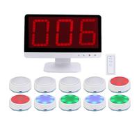 Wireless Quiz Answer Buzzer System - 10 Transmitters + 1 Monitor Host for Classroom Game Shows and Party Quizzes