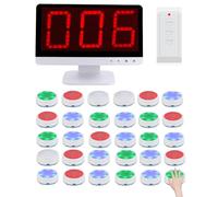 Wireless Quiz Answer Game System - Intelligent Game Answer Buzzer with Monitor & Buzzers, 3 Answering Modes, 4 Status Prompt Colors, Ideal for Game Shows & Family Debates