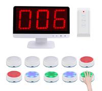 Wireless Quiz Answer Game System with Multiple Buzzers, Answering Modes, and Status Colors for Interactive Game Shows and Family Debates