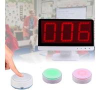 Wireless Quiz Buzzer Button with Remote Control - 3 Game Modes, 100 Meter Range - Perfect for School Competitions and Classroom Interaction