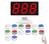 Wireless Quiz Buzzer System with LCD Display and Multiple Answering Modes for Classroom Games and Trivia Parties