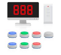 Wireless Quiz Buzzer System with LCD Display and Multiple Buzzers for Interactive Game Shows and School Contests