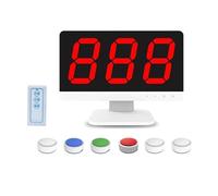 Wireless Quiz Buzzer System with Remote Control - Multiple Buzzers and Answering Modes for Game Shows and Parties