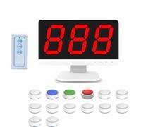 Wireless Quiz Buzzer System with Remote Control - Multiple Buzzers and Answering Modes for Game Shows and Parties