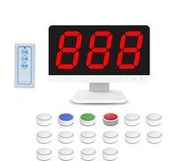 Wireless Quiz Buzzer System with Remote Control - Multiple Buzzers and Answering Modes for Game Shows and Parties