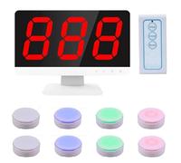 Wireless Quiz Game Buzzer System with Monitor and Remote Control, Supports Multiple Answer Modes and Expandable Up To 32 Buttons, Ideal for Game Shows and Classroom Activities