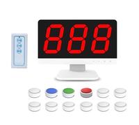 Wireless Quiz Game Buzzer System with Remote Control, Includes Monitor and Buzzers, Multiple Answering Modes for Game Shows and Family Parties
