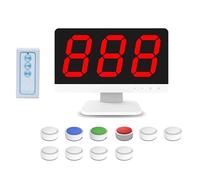 Wireless Quiz Game Buzzer System with Remote Control, Includes Monitor and Buzzers, Multiple Answering Modes for Game Shows and Family Parties
