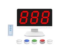 Wireless Quiz Game Buzzer System with Remote Control, Includes Monitor and Buzzers, Multiple Answering Modes for Game Shows and Family Parties