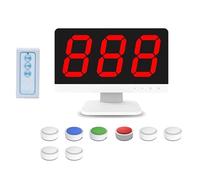 Wireless Quiz Game Buzzer System with Remote Control, Includes Monitor and Buzzers, Multiple Answering Modes for Game Shows and Family Parties