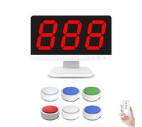 Wireless Quiz Game System, Game Answer Buzzer Set with 3-16 Answer Buttons, Intelligent Debater with 4 Status Colors and 3 Answering Modes for School or Party Quiz