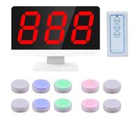 Wireless Quiz Game System with 32 Answer Buttons, 10 Buzzers, and Remote Control for Game Shows and Family Nights - 3 Modes for Interactive Fun