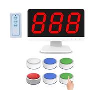 Wireless Quiz Game System with LCD Display, 3-16 Player Buzzers, Multiple Modes for Game Shows, School Contests, Party Quizzes