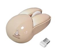 Wireless Rabbit - 2.4G Silent Rabbit Shape Computer Battery Operated Color | Lightweight and Cute for Kids, Girls and Students | Soouris co