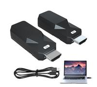 Wireless Range Extender - Network Cable Video Amplifier | High Definition Multimedia Interface IP Amplifier Converter for Laptop with HDTV Projector, Compatib