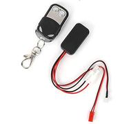 Wireless RC Crawler Winch Controller, Winch Remote Control Controller Kit Metal Control System Remote Control Car Parts Accessories Fit for 1:10 KM2 RC Crawler Accessory