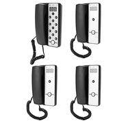 Wireless Real Time Long Range House Intercom - Two-Way Communication Device for Home Office Hotel Department - Hands Free 1 Host 3 Extension Intercom Kit (UK)