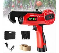 Wireless Rechargeable Electric Plant Tying Machine with 2 Binding Thread Rolls, Garden Vineyard Bundling Tool for Vegetables Cucumbers Tomatoes, Branch Support