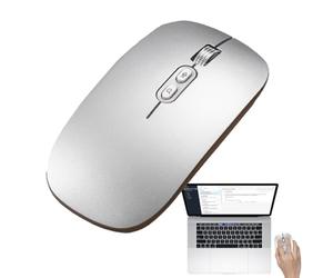 Wireless Rechargeable M0use - Silent Click USB M0use, Ergonomic Portable Device | 2.4G AI Voice Translator with 1600DPI Precision for PC, Laptop, Office Work, Desktop Tasks, and Multilingual Computing