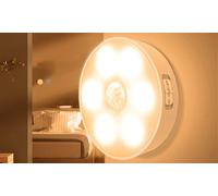 Wireless Rechargeable Night Light with Motion Detection: Warm Light/Six
