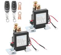 Wireless Remote Battery Relay & Disconnect Switch - 30m Remote Engine Start, Anti-Theft Kill Switch, Easy DIY Installation for 12V/24V Cars, RVs & Vehicles (2Set 24V)