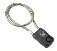 Wireless Remote Control Alarm Lock, 115dB Electric Bike Motorcycle Alarm Chain Lock with 4 Digit Keyless Code and 10mm Steel Cable, for Bike Scooter Motorcycle Security