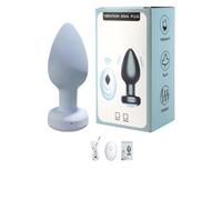 Wireless Remote Control Anal Vibrator Butt Plug Men Prostate Massager Female Vagina Vibrators Masturbator Sex Toy for Gay Couple(Misty Blue,Remote Control)
