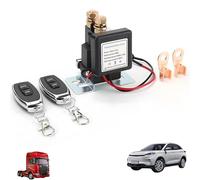 Wireless Remote Control Battery Relay Switch Car Starter, 12V 200A Battery Cut Off Switch with 2 Wireless Remote Control, Antitheft ON/Off C-ontrol Prevent Power Drain Isolator for Car Truck RV