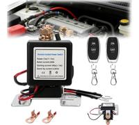 Wireless Remote Control Battery Relay Switch Car Starter,12V/24V Remote Battery Disconnect Switch Smart Voltage Control B-attery Kill Switch Anti-Theft Safety for Car, Truck, RV
