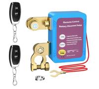 Wireless Remote Control Car Isolator Switch, 12V 240A Battery Disconnect, Energy-Saving Anti-Theft Isolator with 2 Remotes for Car, RV, ATV, Truck, Camper, Boat