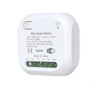 Wireless Remote Control Module Mini Smart Switch WiFi RF433 for Home Automation for Alexa Voice Control and Scheduling Function(10A)