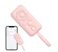 Wireless Remote Control,Rechargeable 9 Buttons - Shutter Remote,for Phone Camera Photography Novel Reading Garage Presentation Conference Classroom School (Pink)