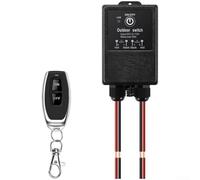 Wireless Remote Control Relay Switch 12V-80V 40A High Power Load RF Signal Range 100m IP65 Waterproof for Lights Motors Lamps Fans Easy Installation Indoor Outdoor Electrical Equipment(A)