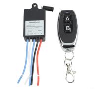 Wireless Remote Control Relay Switch DC 5V-60V, 433MHz Receiver with 20A Load Current, Multiple Coding Modes for Lighting (B)