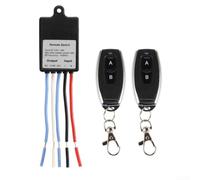 Wireless Remote Control Relay Switch DC 5V-60V, 433MHz Receiver with 20A Load Current, Multiple Coding Modes for Lighting (C)