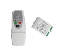 Wireless Remote Control Switch, 2/3 Way 800W LED Ceiling Light Controller, No Wiring Required RF 80m Range Sleep Timer Anti-Theft Mode for Home Office(3-Channel)
