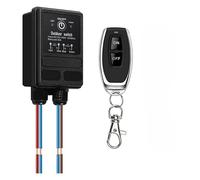 Wireless Remote Control Switch, 30A AC110-240V IP65 Waterproof Receiver for Outdoor Lighting, Pump, Motor, 328ft Range, Black