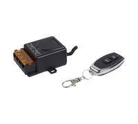 Wireless Remote Control Switch 433MHz 220V 30A, IP65 Waterproof Receiver with 100m Range for Lamp Pump Door Motor Industrial Automation