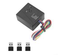 Wireless Remote Control Switch 433Mhz RF Receiver 2 Relay Module for Automatic Gate Opener Electric Curtain Garage Door Bolt 12V(C)