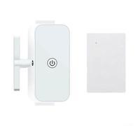 Wireless Remote Control Switch for Lights, No Wiring Required Smart Controller with 10-20m Range, ABS Anti-Interference Automatic On/Off for Home Bedroom Living Room (White)(host + 1*remote)