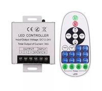 Wireless Remote LED Controller, DC12-24V Wireless Remote Control Dimmer for Low Voltage Led Single Color Strip