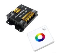 Wireless Remote LED Controller for DC 5V 24V RGB LED Strip Lights with Touch Panel Dimmer and Memory Function for Lighting Modes