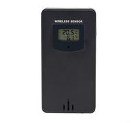 Wireless Remote Sensor For FanJu 3378 Weather Station, Wireless Outdoor Sensor Indoor Transmitter, 60 Meter Transmission Range, 433.92MHz RF Transmitting Frequency(black)