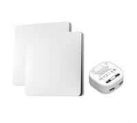 Wireless Remote Switch 2-Button Self-Generating Power