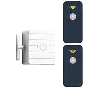 Wireless Remote Switch Controller for Home Automation, Infrared Remote Button Pusher with 5-10 Meter Range, for Easy Installation for Electrical Switches, White(Host + 2 Remote)