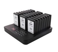 Wireless Restaurant Pager Food Truck 24 Coasters Buzzer UK Plug