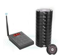 Wireless Restaurant Pager System, 999 Channels with 10/20/30 Receivers, 3 Alert Modes, 1000m Range for Customer Queuing in Food Courts, Cafes, Restaurants